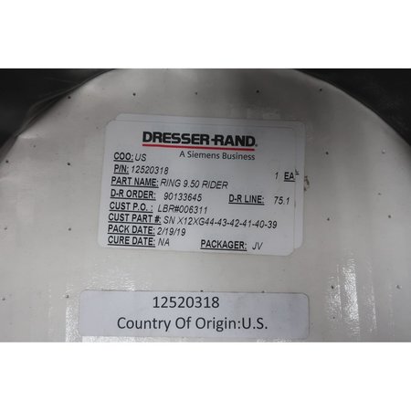 Dresser-Rand 9-1/2In Rider Ring 12520318